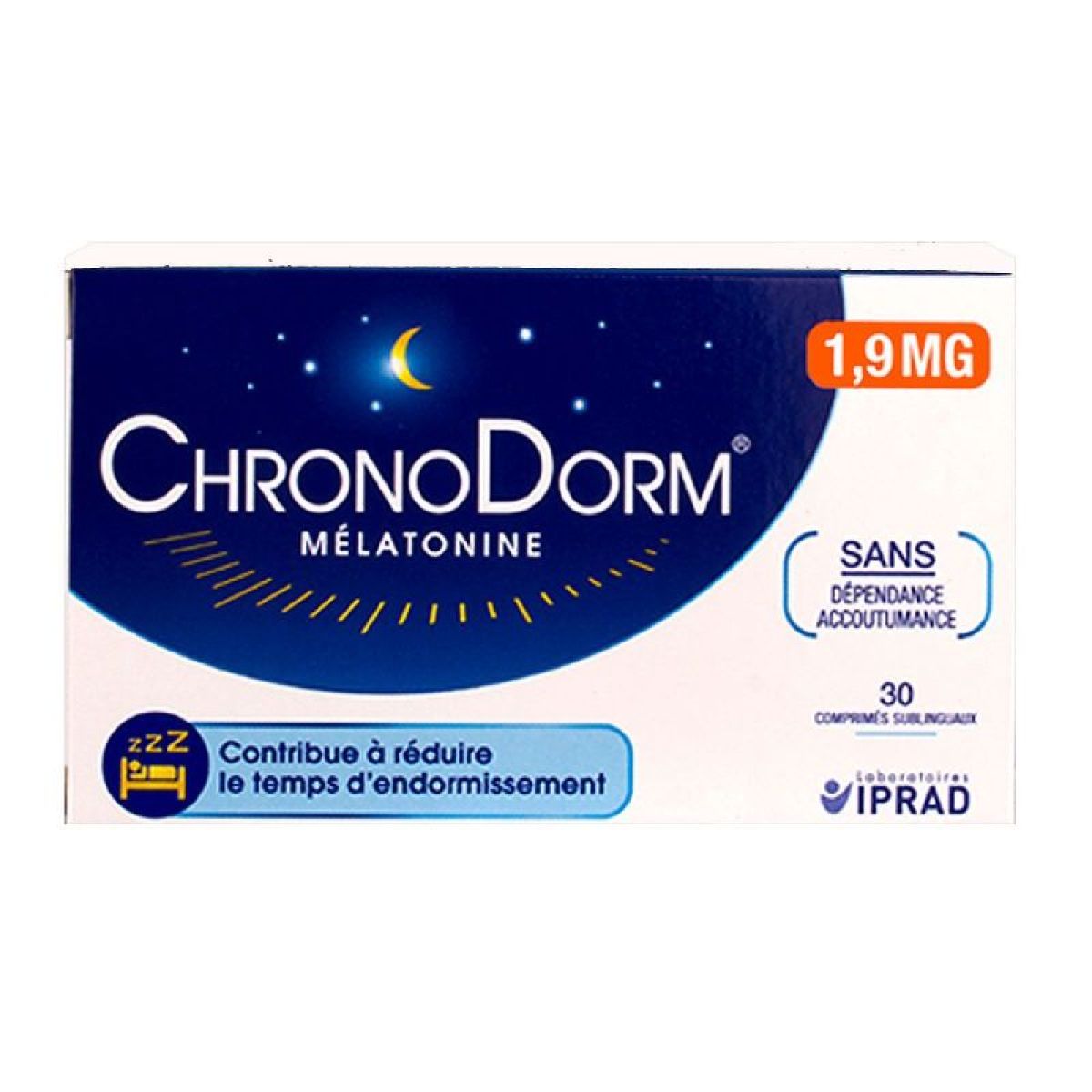 Chronodorm Mélatonine 1 9Mg Cpr Subl B 30