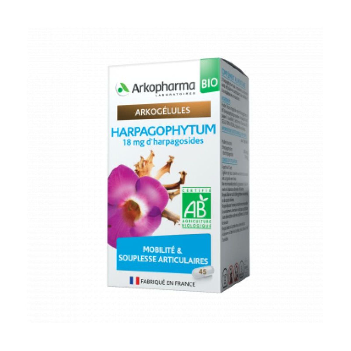 Arkogélules Harpagophytum Bio 45 Soulagement Naturel des Douleurs