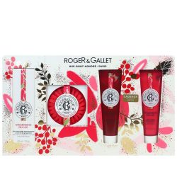 Coffret Gingembre rouge eau bienfaisante 30ml + savon 100g + gel douche 50ml + lait 50ml