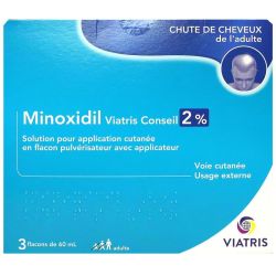 Minoxidil Myl 2% S A Cut 3Fl/60Ml+Appl