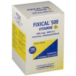 Fixical Vitamine D3 500mg/400UI Comprimés