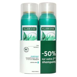 Klorane Sh Sec Ortie+Vit E 2X150Ml