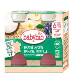 Brasse Avoine Banane Myrtille 2X130G