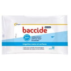 Baccide Lingettes Désinfectantes Sachet de 32