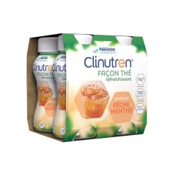 Clinutren Boisson Saveur Thé Pêche 200ml (x4)