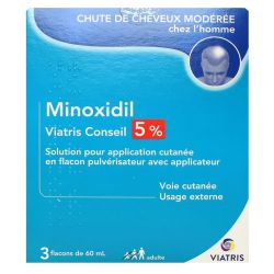 Minoxidil 5% Mylan Sol Ext 60Ml 3