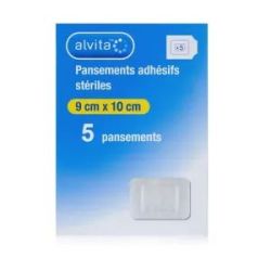 Pans Alvita Adh/Sterile 9X10Cm Bte De 5