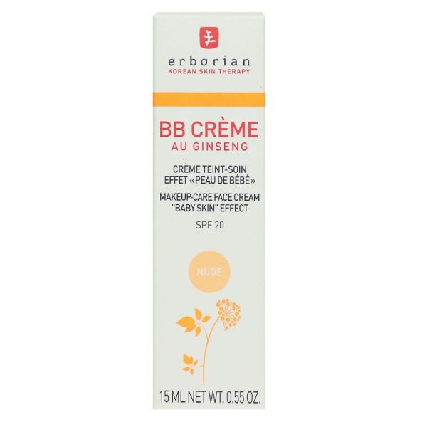 BB crème au ginseng soin effet peau de bébé SPF20 teinte nude 15ml