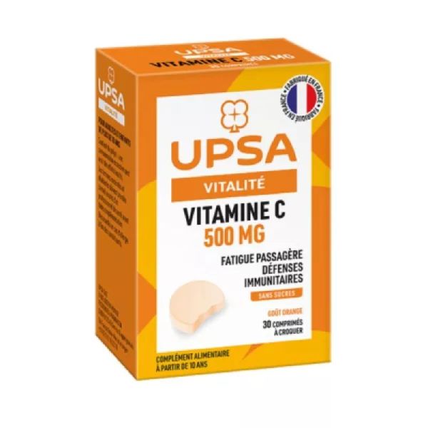 Vit C 500Mg UPSA Comprimés Croquables 15 x2