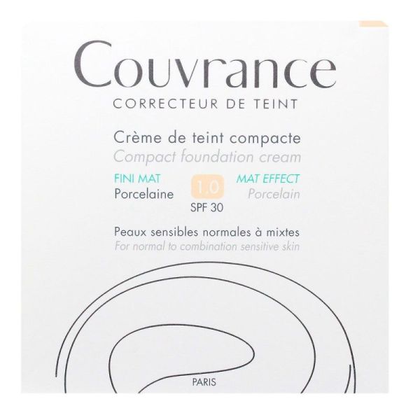 Couvrance Cr Teint Comp Mat Porcelaine 9,5G