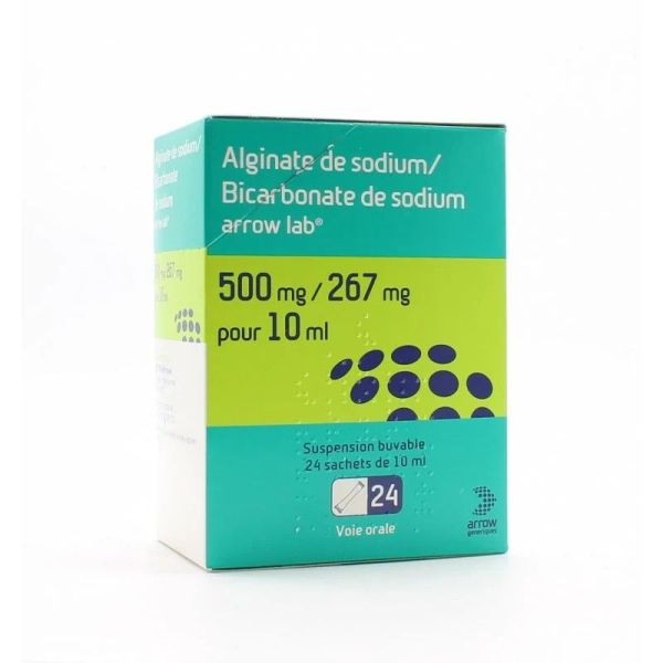 Alginate/Bicarbonate de Sodium Arrow Sachets x24