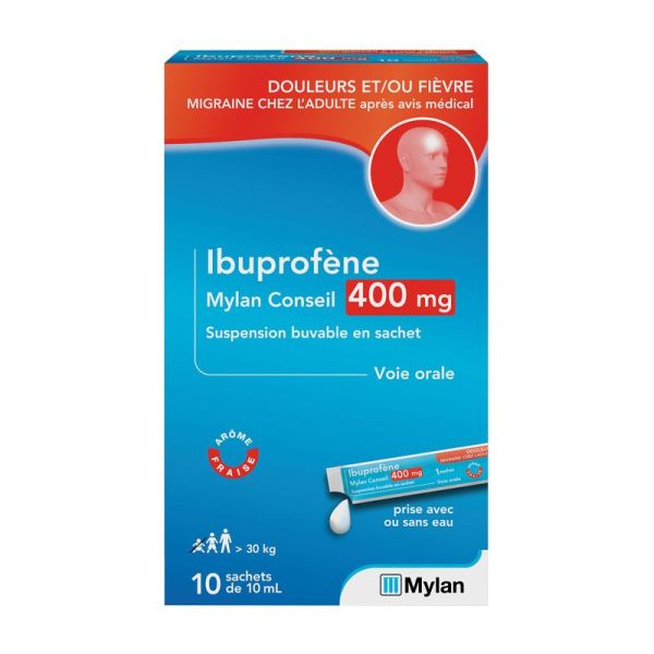 Ibuprofene 400Mg Myl Cons Sachet10