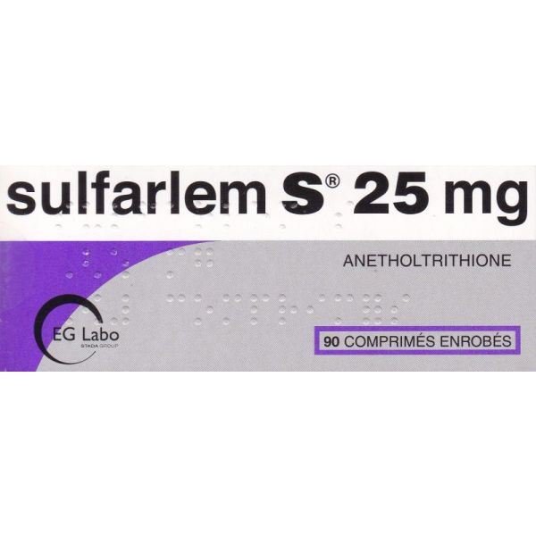 Sulfarlem S 25mg Comprimés x90