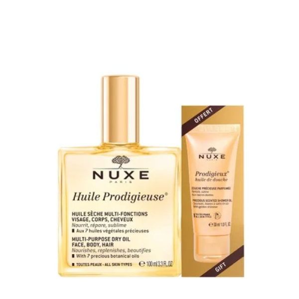 Nuxe Coffret Huile Prodigieuse 100Ml + Huile de Douche