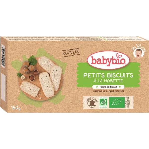 BABYBIO BISCUIT NOISETTE B/160G