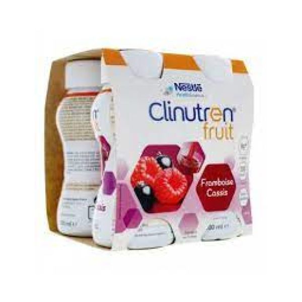 Clinutren Boisson Fruit Fraise/Cassis 200ml (x4)