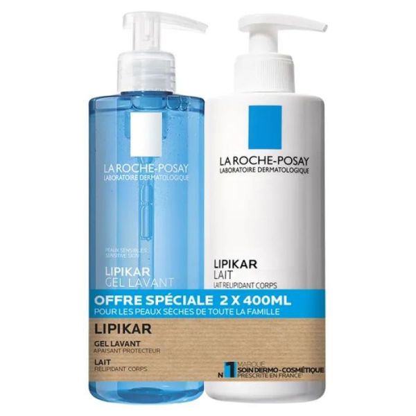 Lipikar Gel Lav 400Ml+Lait 400Ml