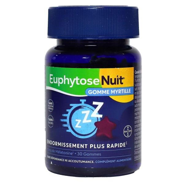 Euphytose Nuit Myrtille Gomme 30